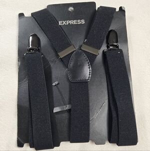 Express Black Men's Suspenders